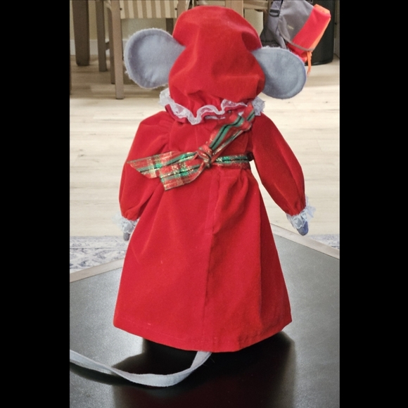 Vintage Christmas Mouse Set 13in Tall Holiday Decor Holiday Collectables - Picture 8 of 15